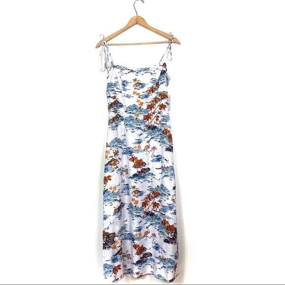 Free People Dresses & Skirts - Free People | Ivory Flamingo Paradise Print Dress